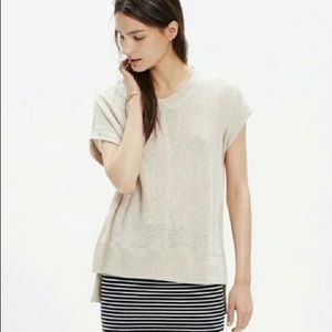 Madewell Linen Side Slit Top